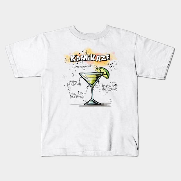 Kamikaze drink Kids T-Shirt by Kdesign